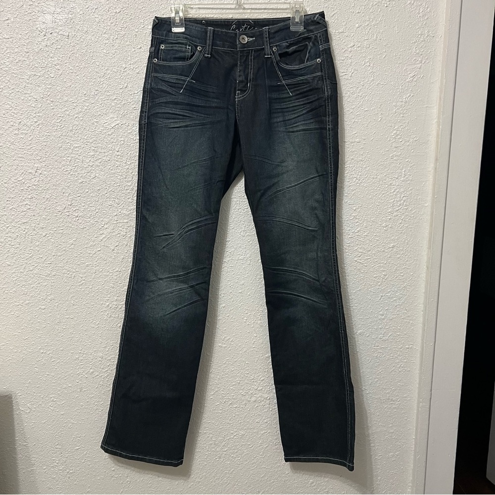 Cartise Studded Boot Cut Jeans with Zipper Pocket 6 - Picture 5 of 9
